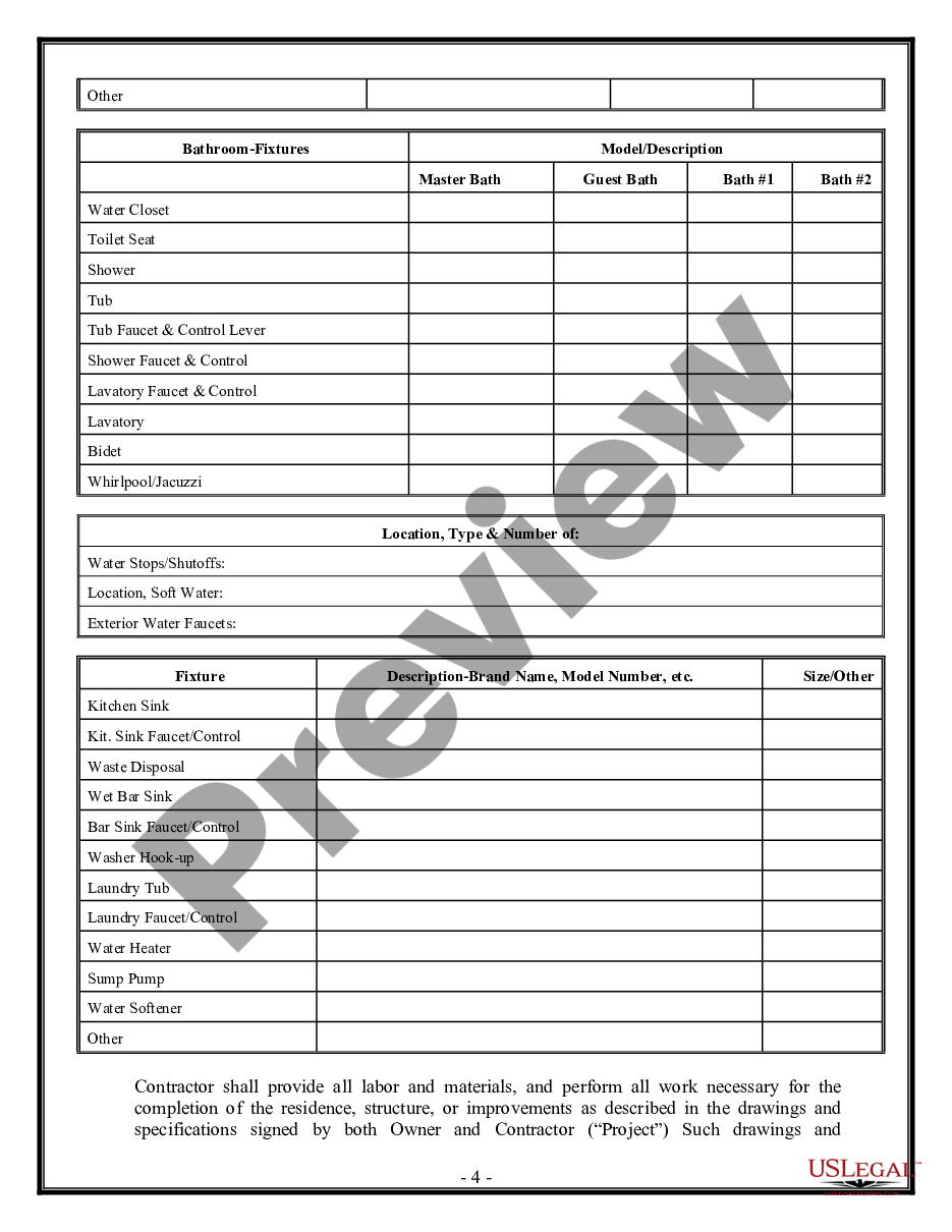 page 3 Plumbing Contract for Contractor preview