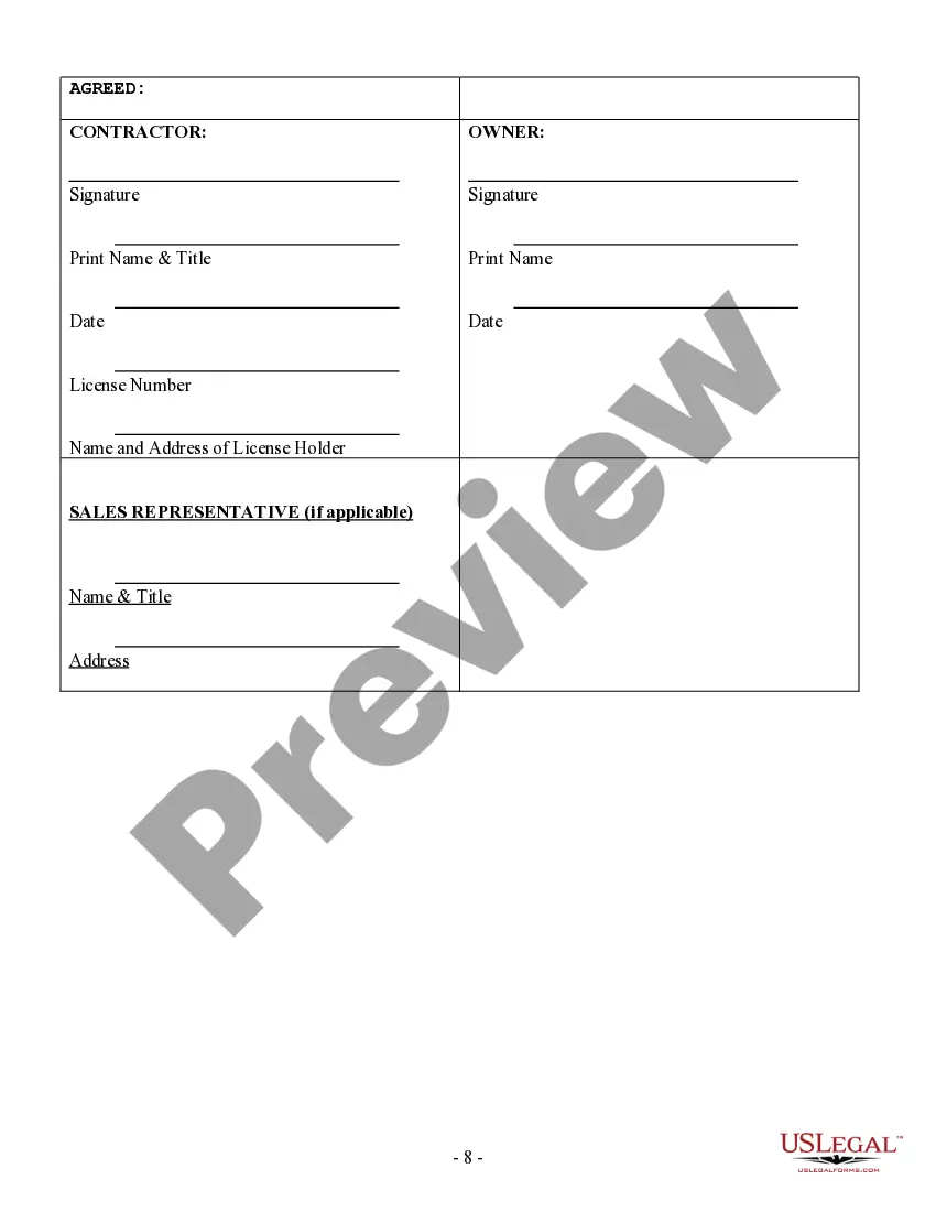 Preview Electrical Contract for Contractor