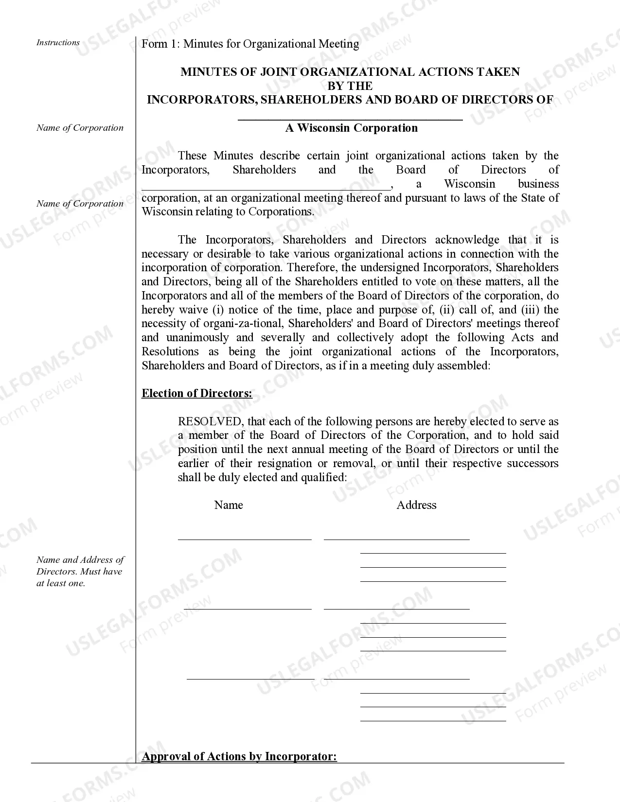 Preview Corporate Records Maintenance Package for Existing Corporations