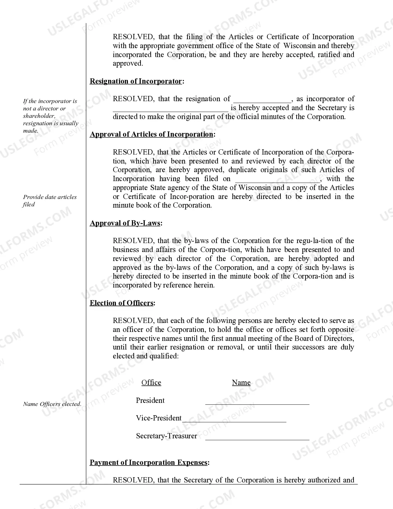 Preview Corporate Records Maintenance Package for Existing Corporations