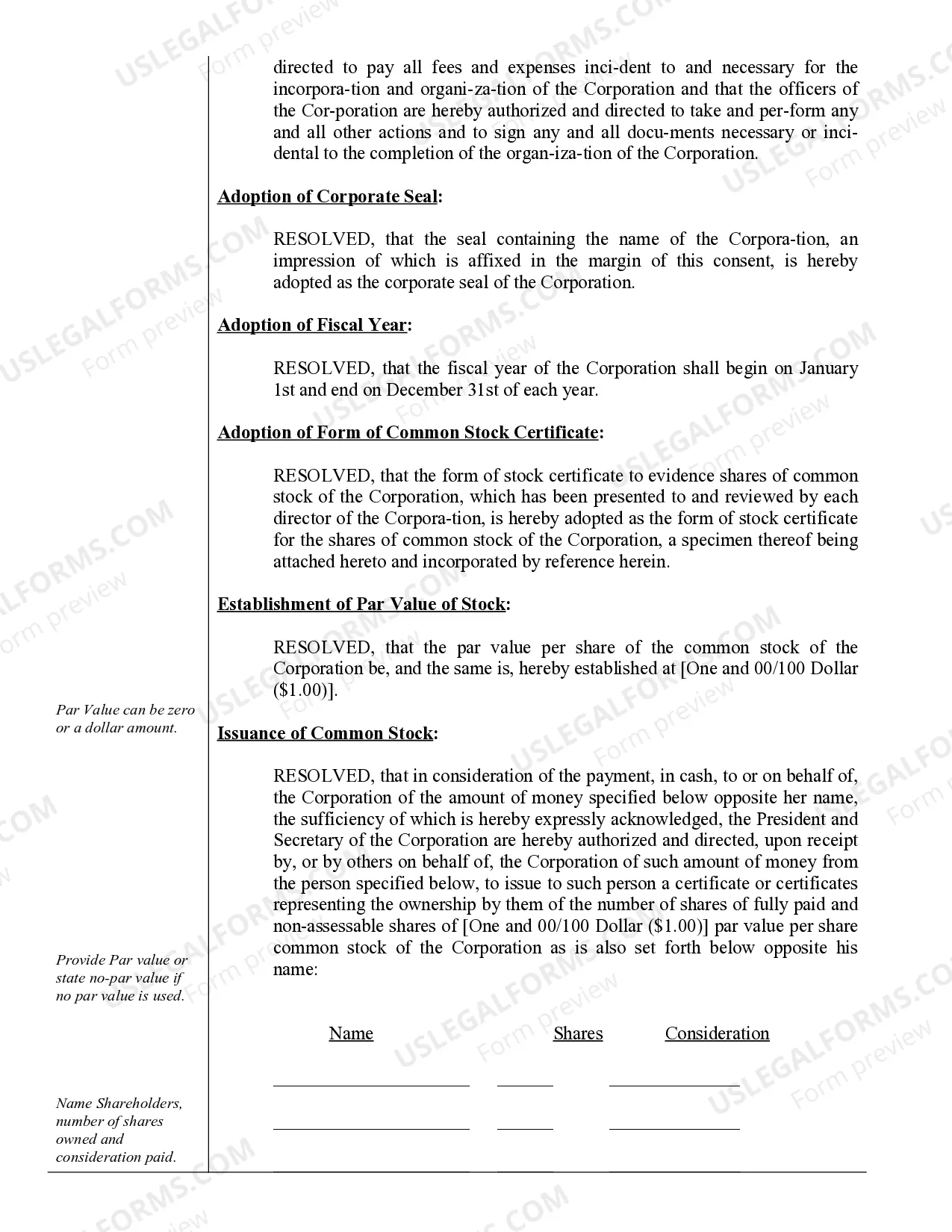 Preview Corporate Records Maintenance Package for Existing Corporations