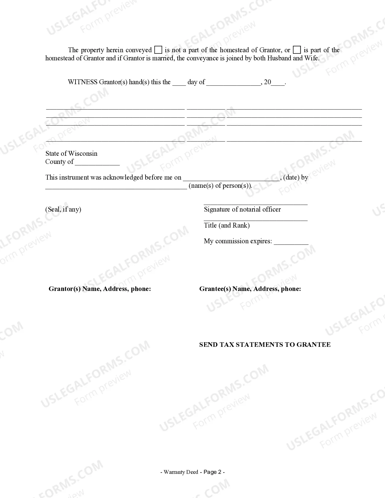 Preview Warranty Deed from Individual to a Trust