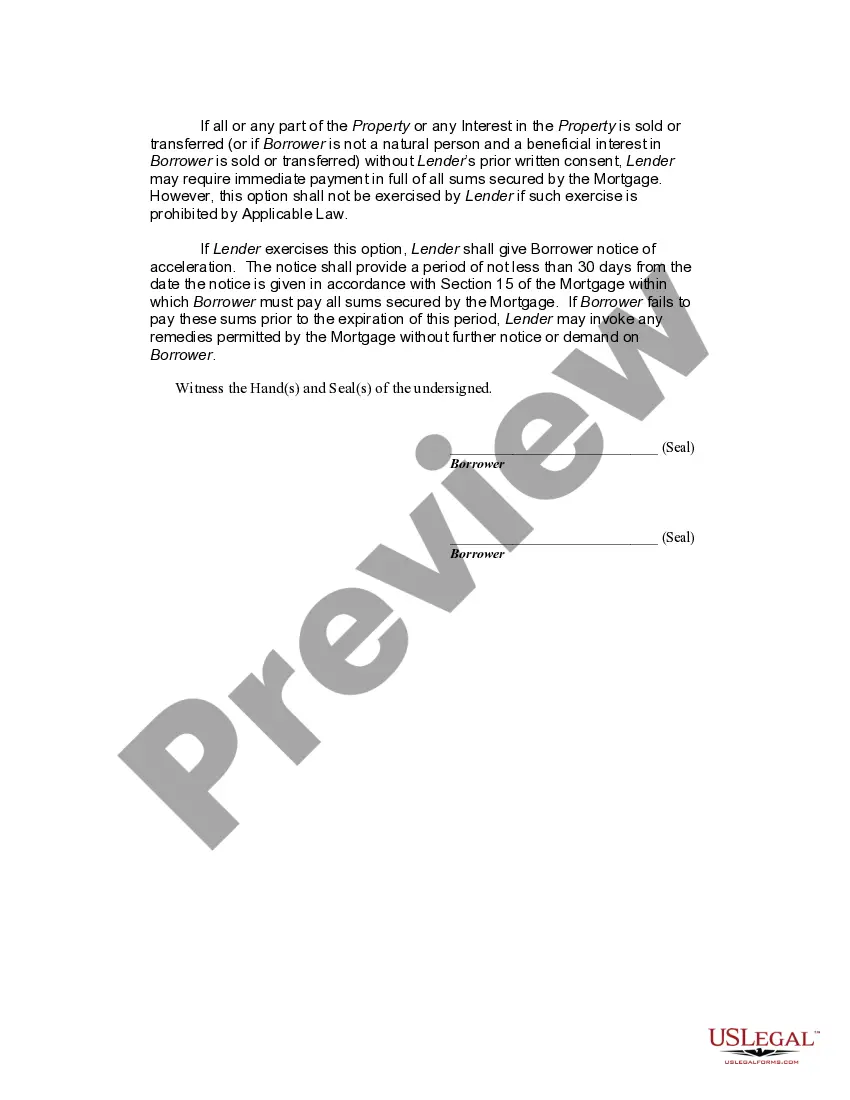 Preview Promissory Note Secure by a Mortgage