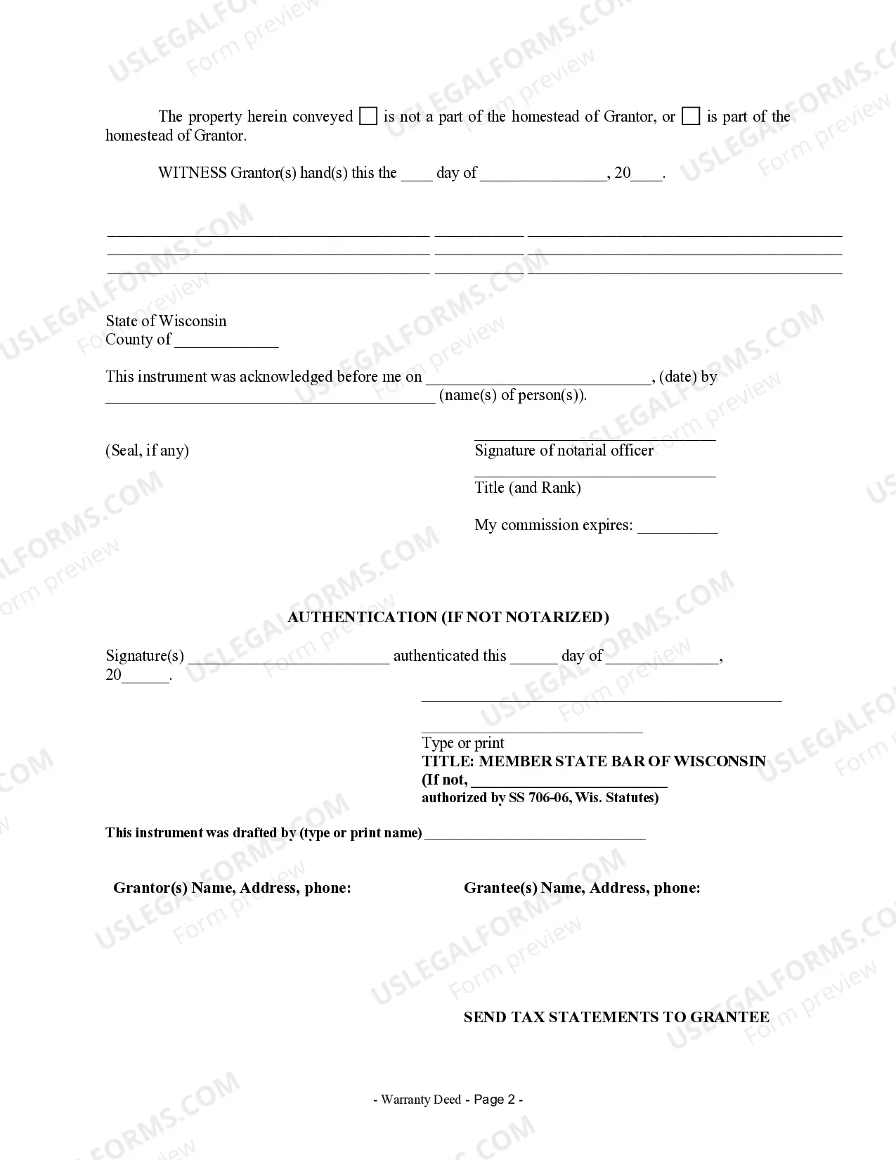 Preview Warranty Deed from Husband to Himself and Wife