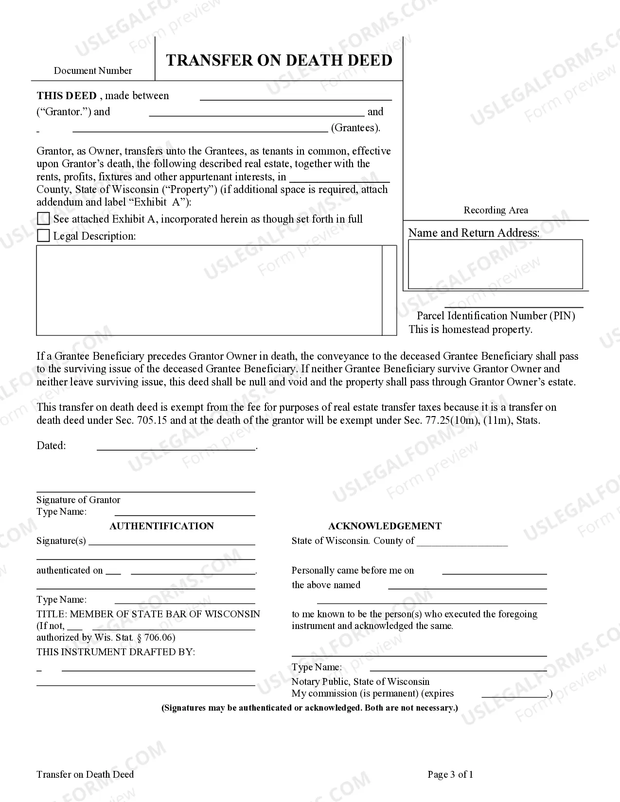 Preview Transfer on Death Deed or TOD - Beneficiary Deed from Individual to Two Individuals