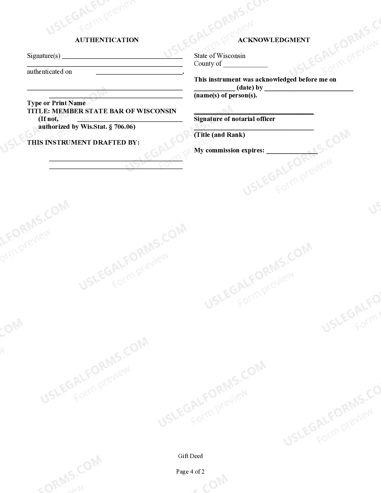 Preview Gift Deed - Individual to Individual