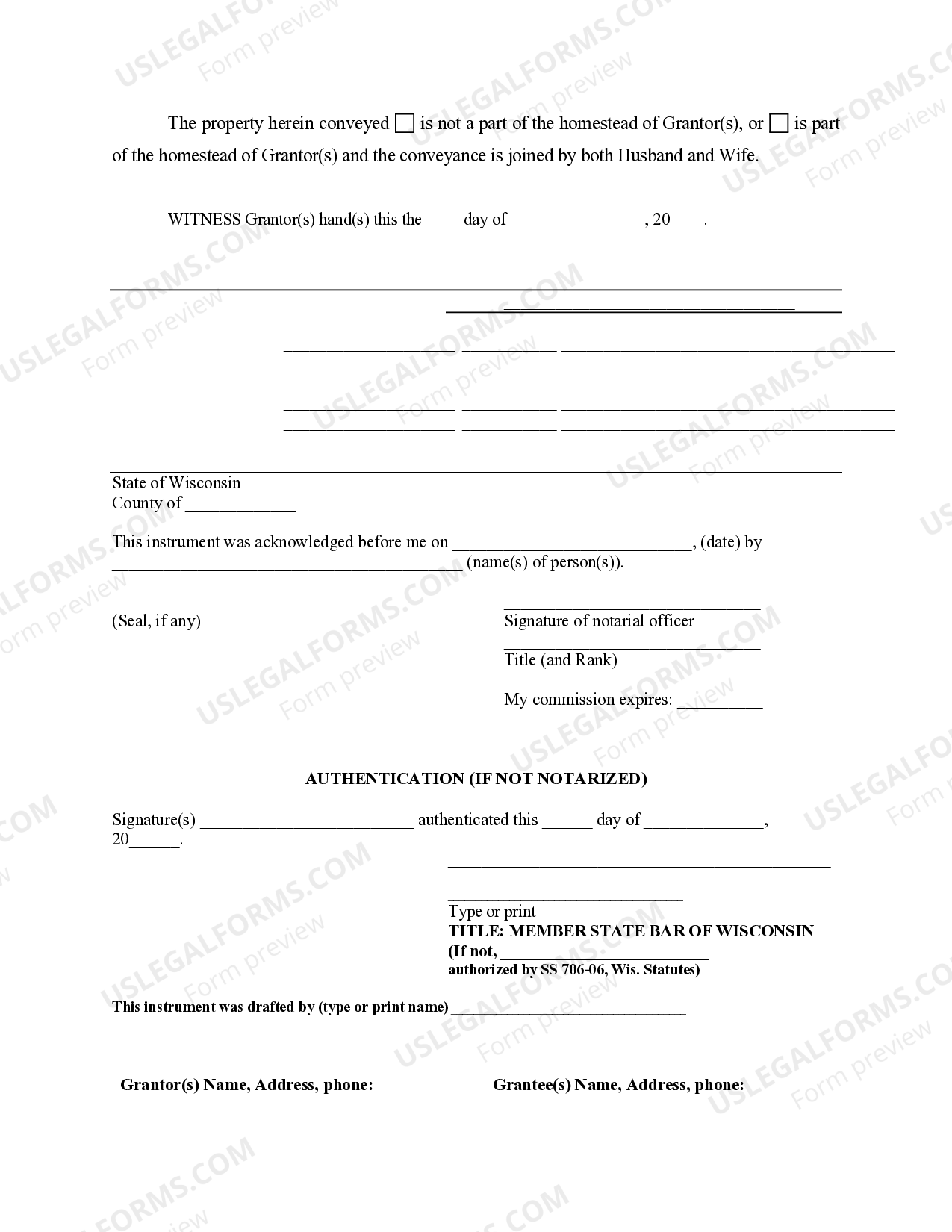 Wisconsin Warranty Deed to Child Reserving a Life Estate in the Parents