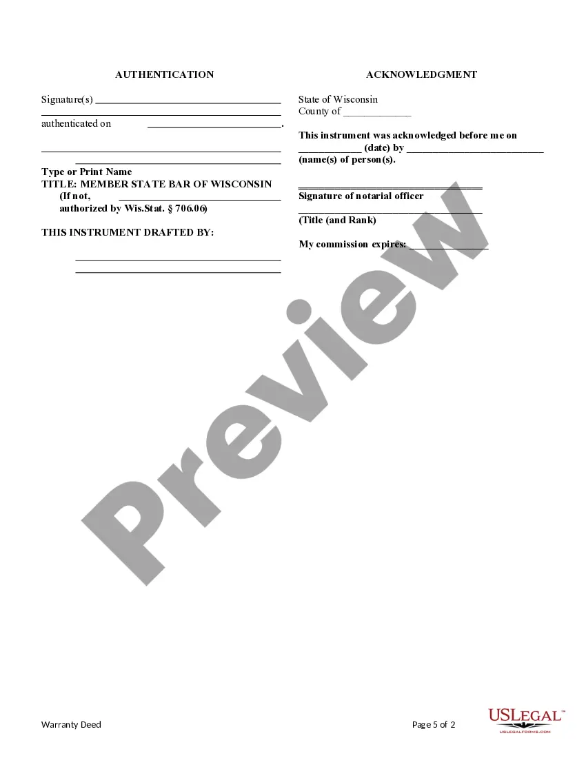 Preview Warranty Deed from an Individual to two Individuals.