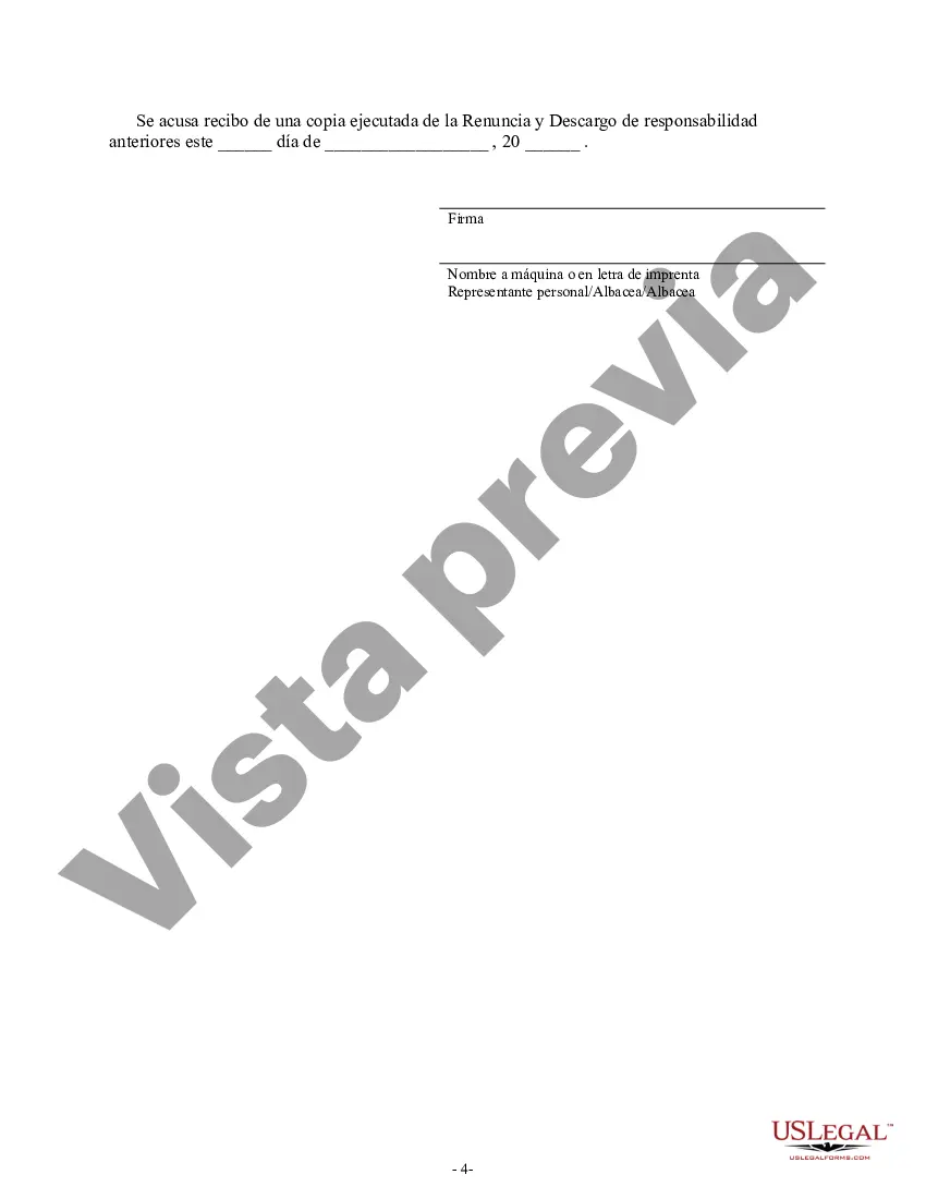 Preview Renuncia y renuncia de tenencia conjunta o interés de tenencia