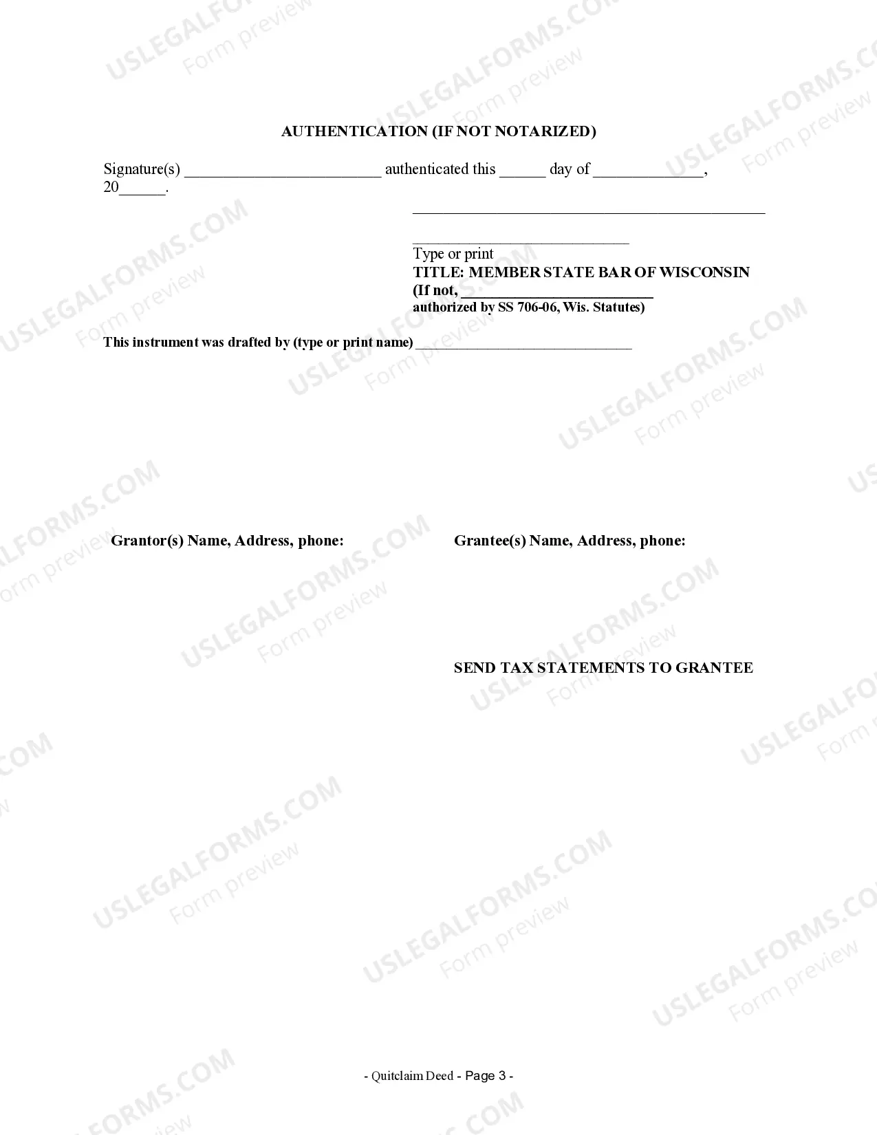 Preview Quitclaim Deed by Two Individuals to LLC