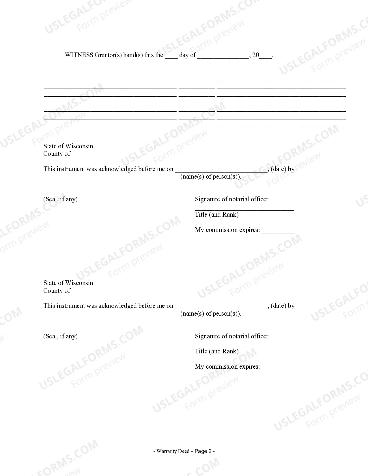 Preview Warranty Deed from two Individuals to LLC