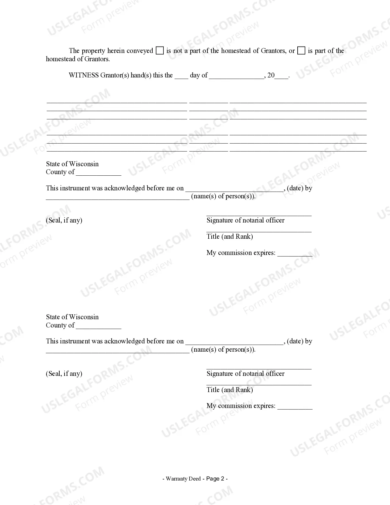 Preview Warranty Deed from Husband and Wife to Corporation