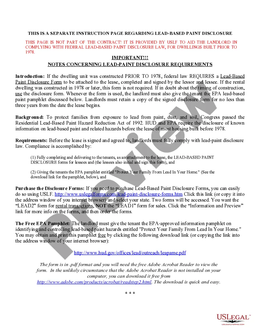 Preview Temporary Lease Agreement to Prospective Buyer of Residence prior to Closing