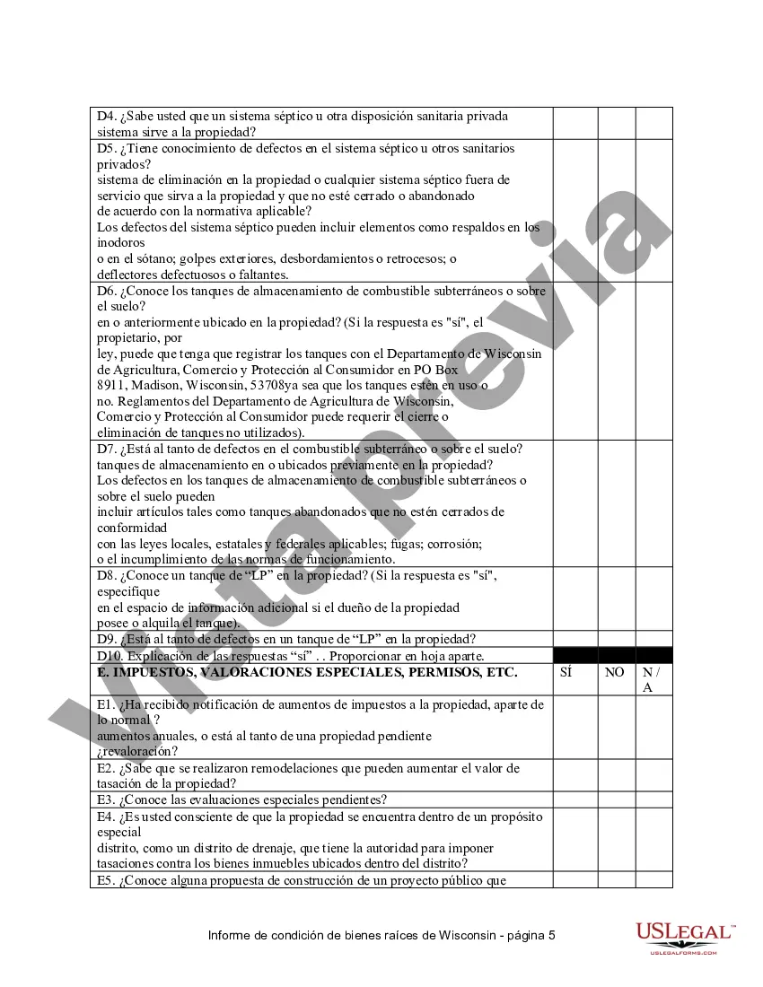Preview Declaración de Divulgación de Ventas de Bienes Raíces Residenciales