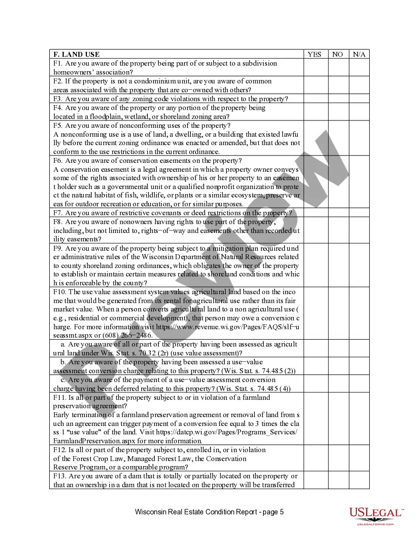 Preview Residential Real Estate Sales Disclosure Statement