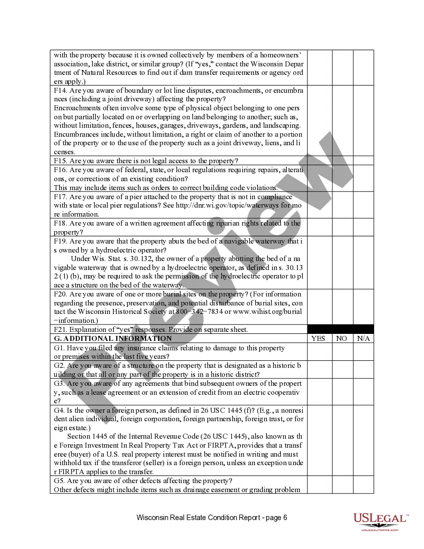 Preview Residential Real Estate Sales Disclosure Statement