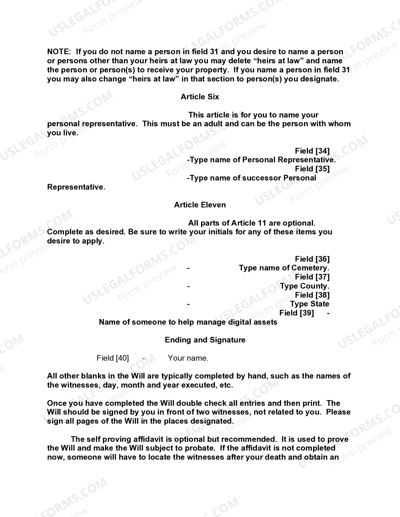 Preview Mutual Wills containing Last Will and Testaments for Man and Woman living together not Married with No Children