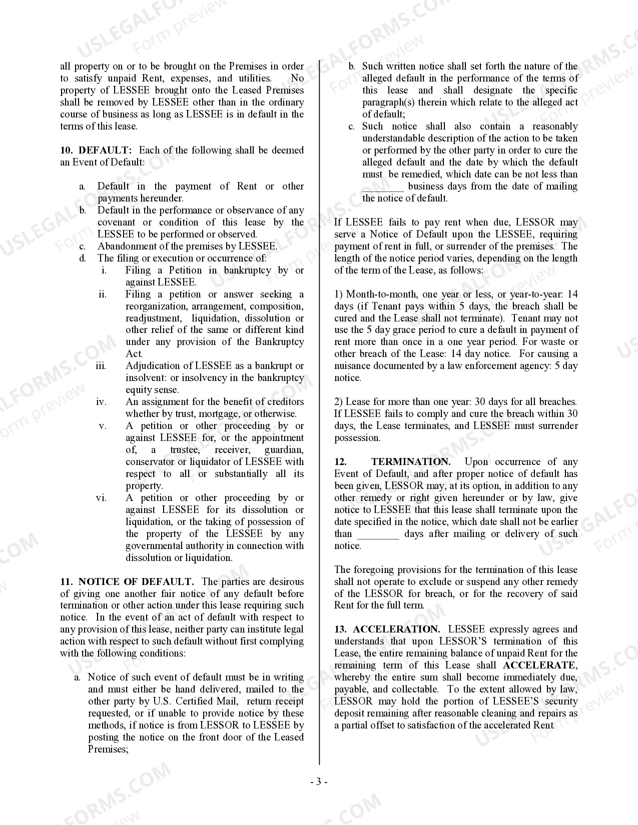 Preview Commercial Building or Space Lease