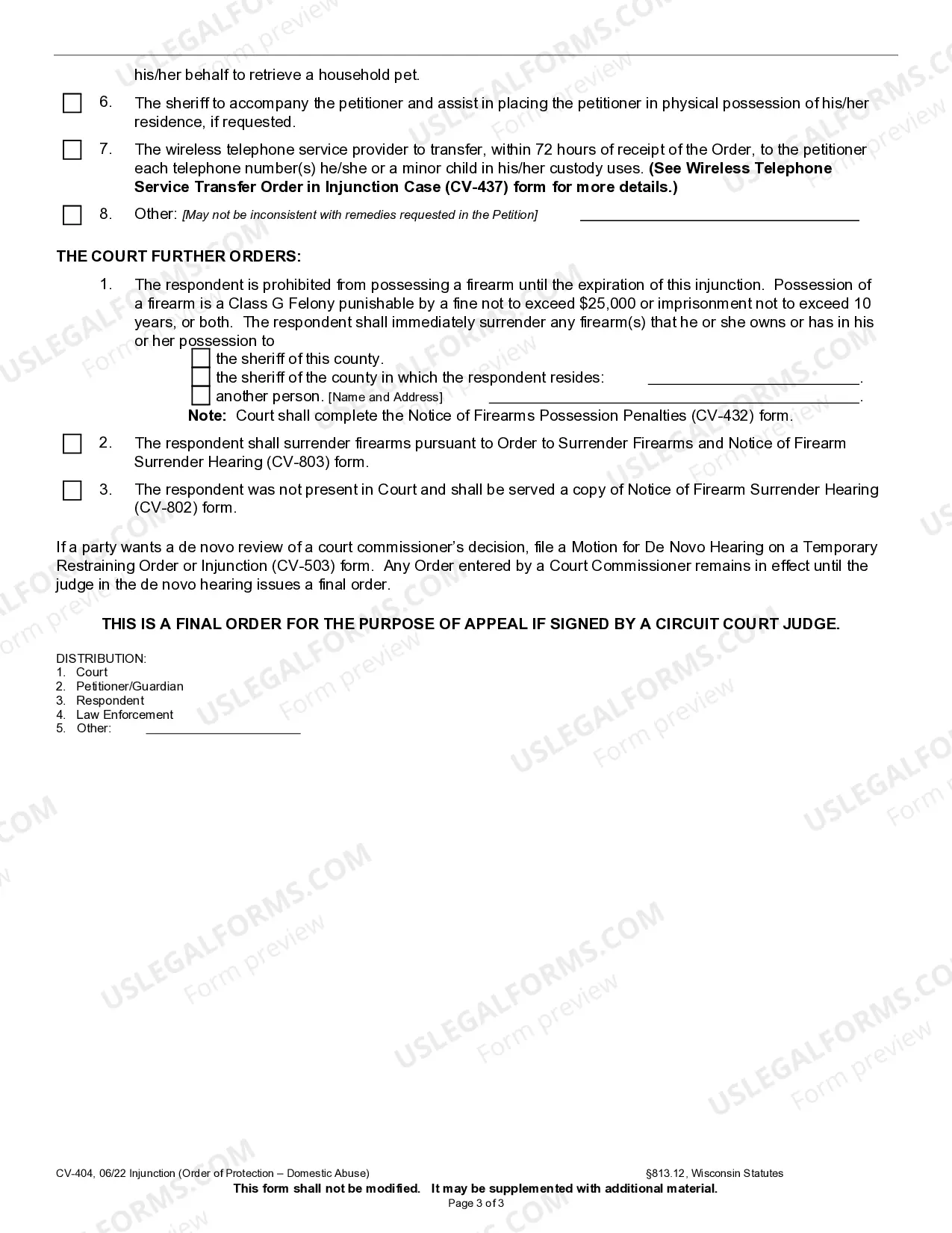 Preview Injunction - Domestic Abuse