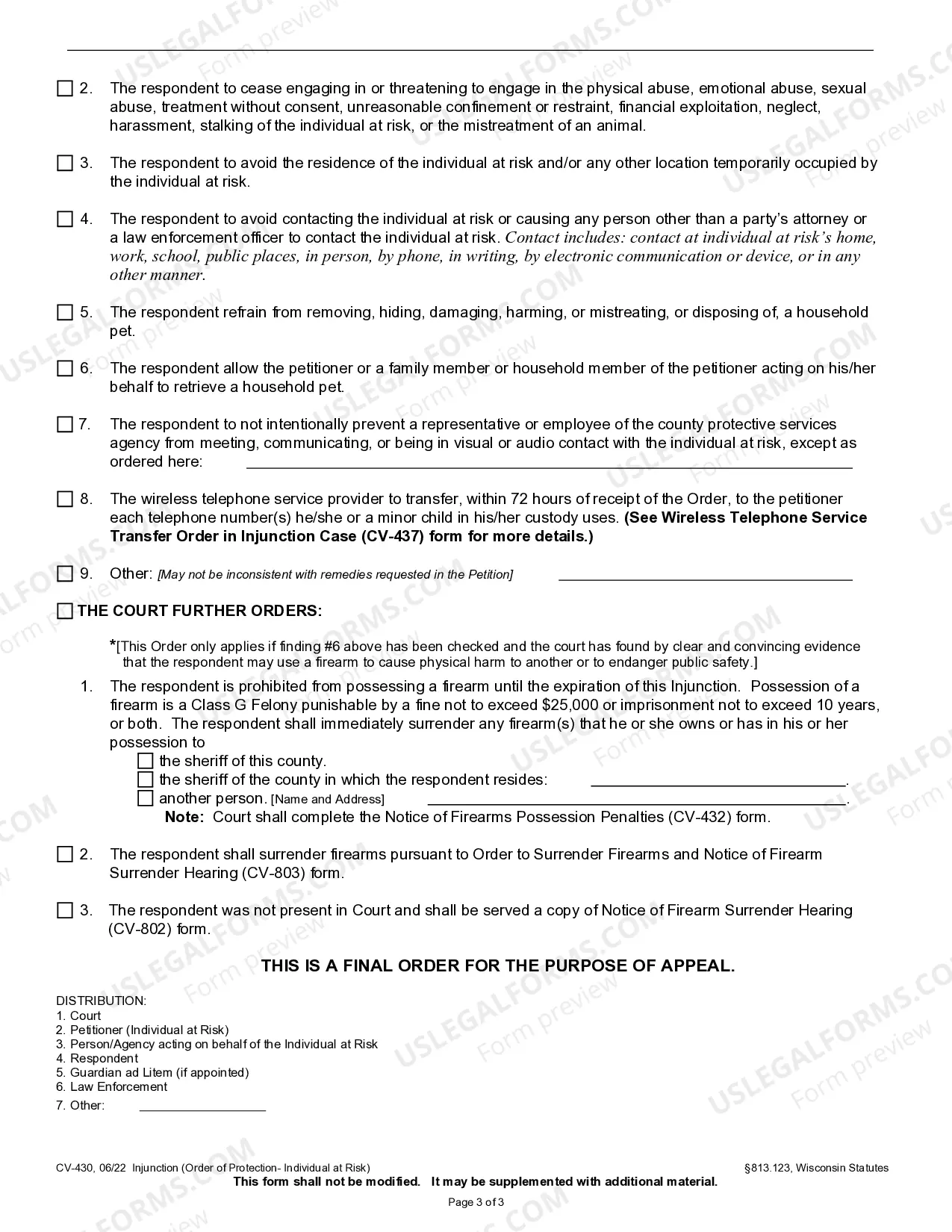 Preview Injunction - Vulnerable Adult