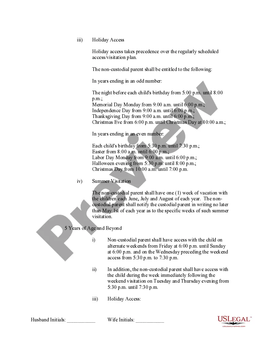 Preview Marital Domestic Separation and Property Settlement Agreement Minor Children no Joint Property or Debts effective Immediately