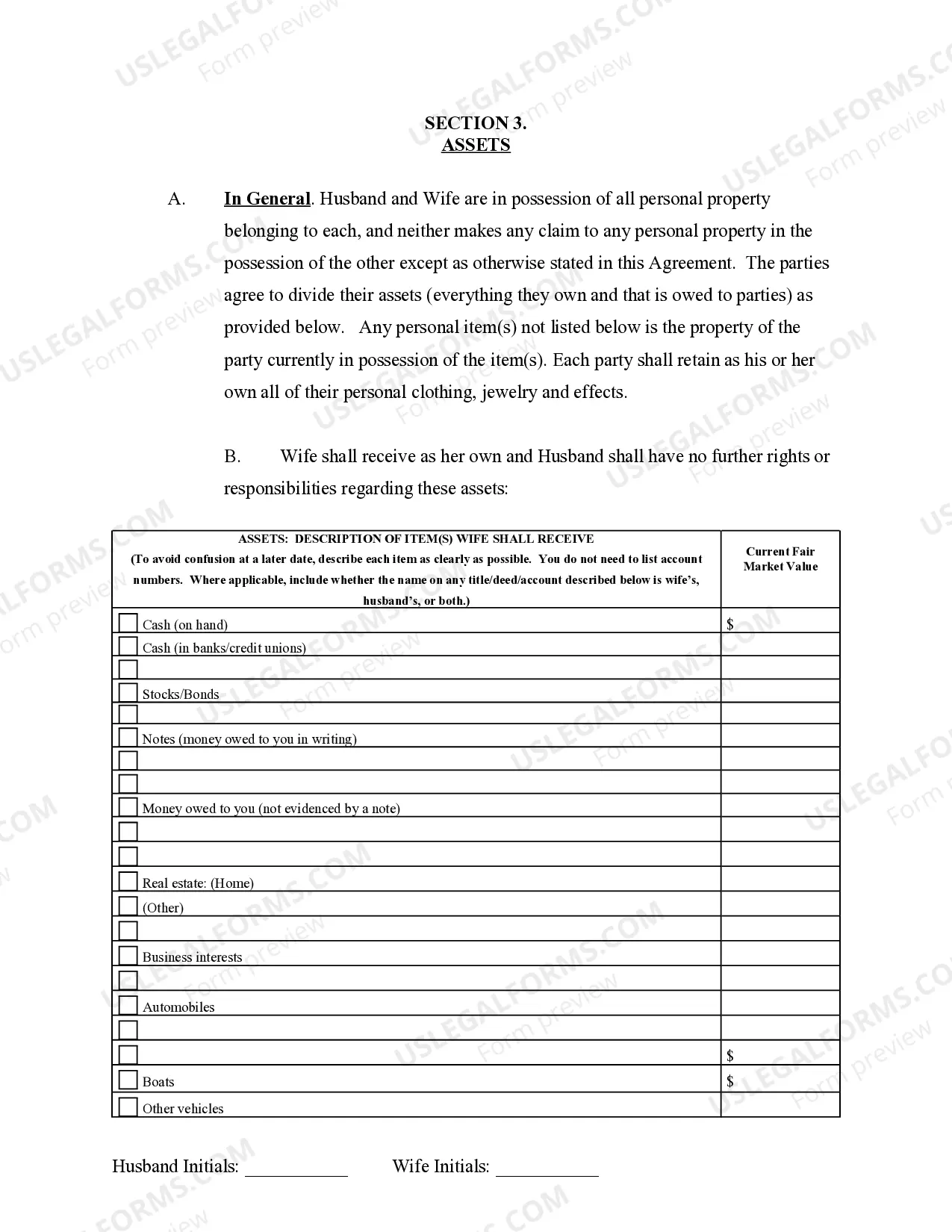 Preview Marital Domestic Separation and Property Settlement Agreement Adult Children Parties May have Joint Property or Debts where Divorce Action Filed