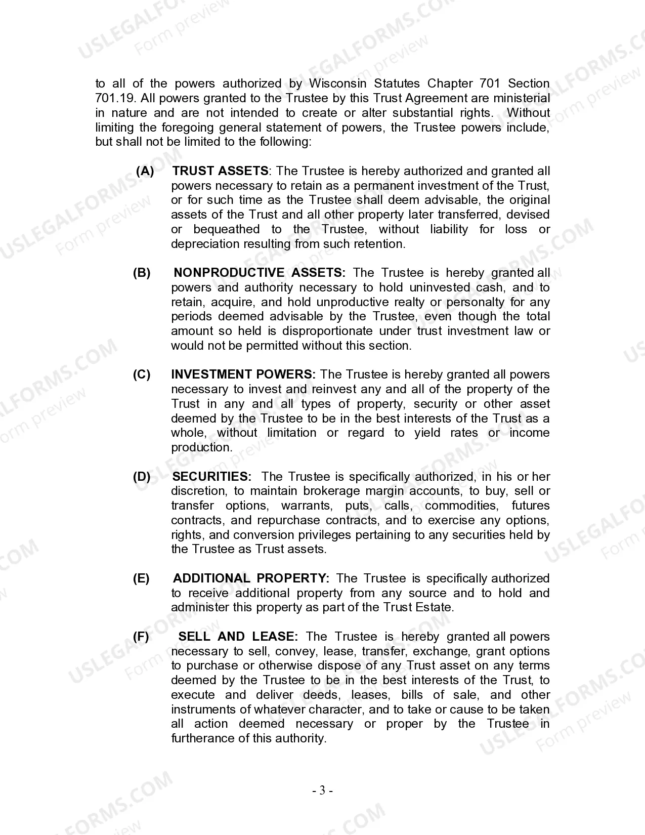 Preview Living Trust for Husband and Wife with Minor and or Adult Children