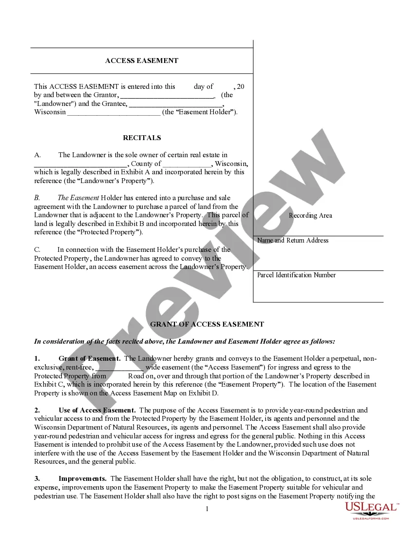 Preview Access Easement