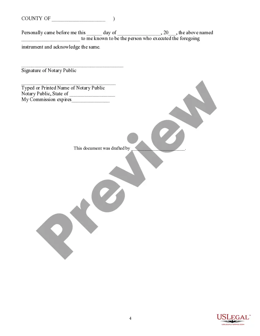 Preview Access Easement