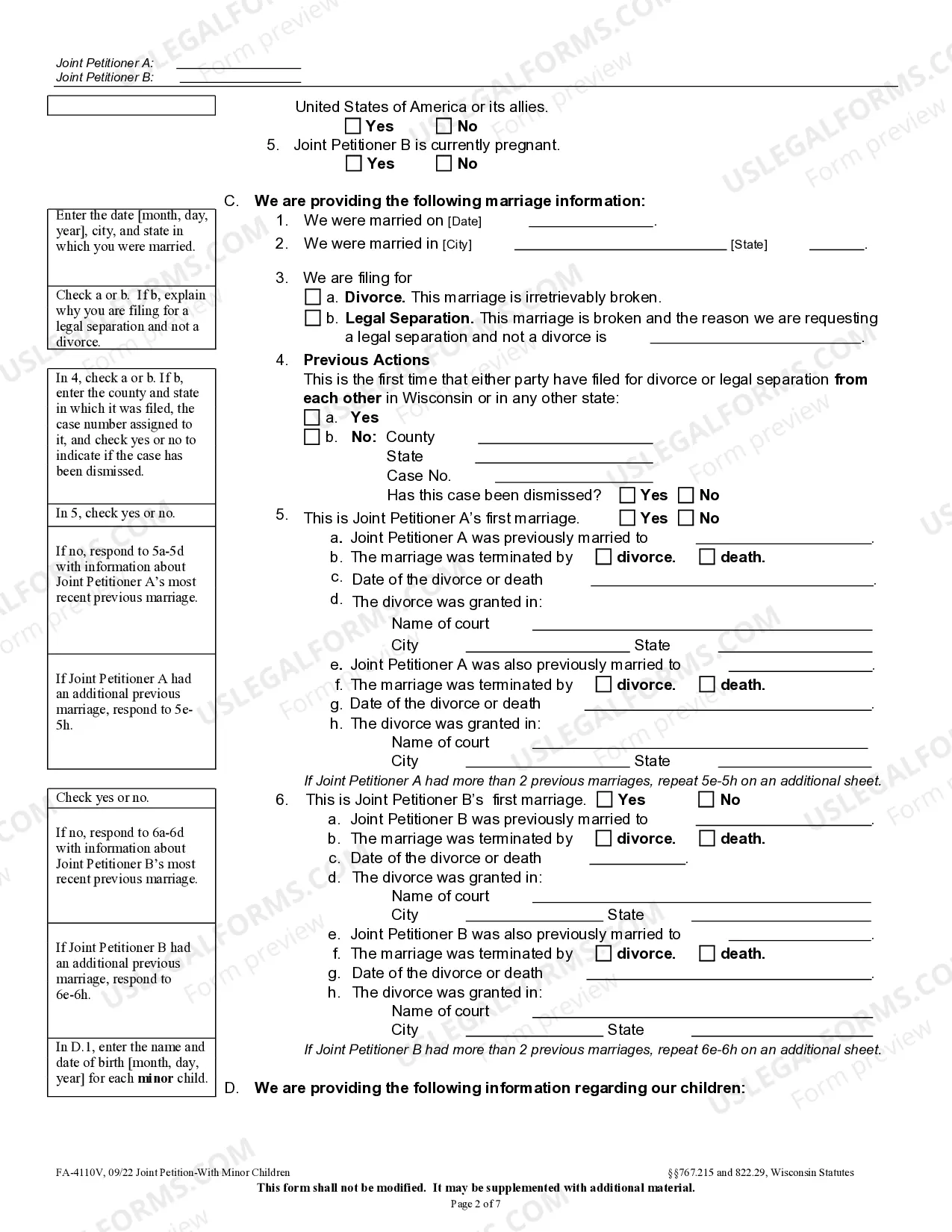 Preview Petition with Children