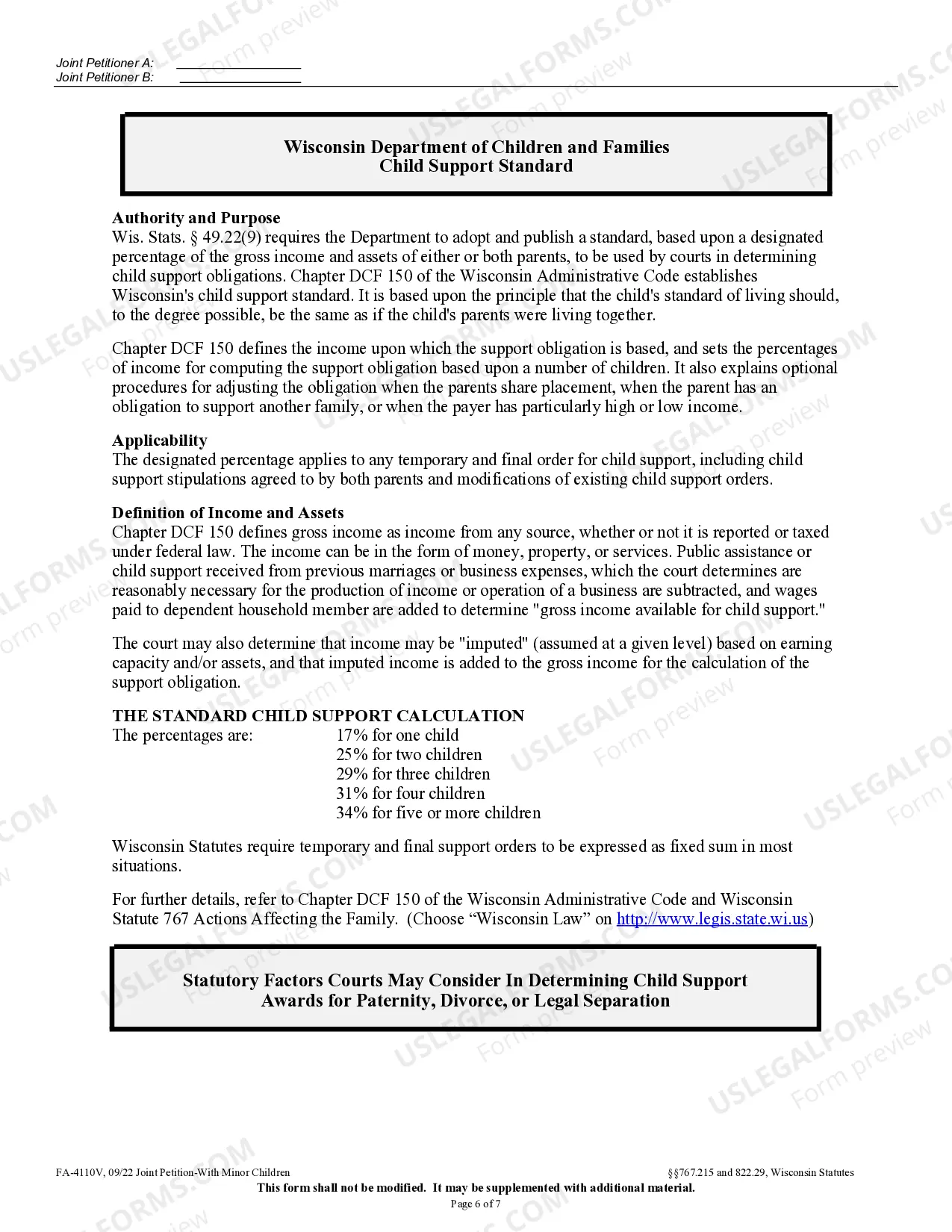 Preview Petition with Children
