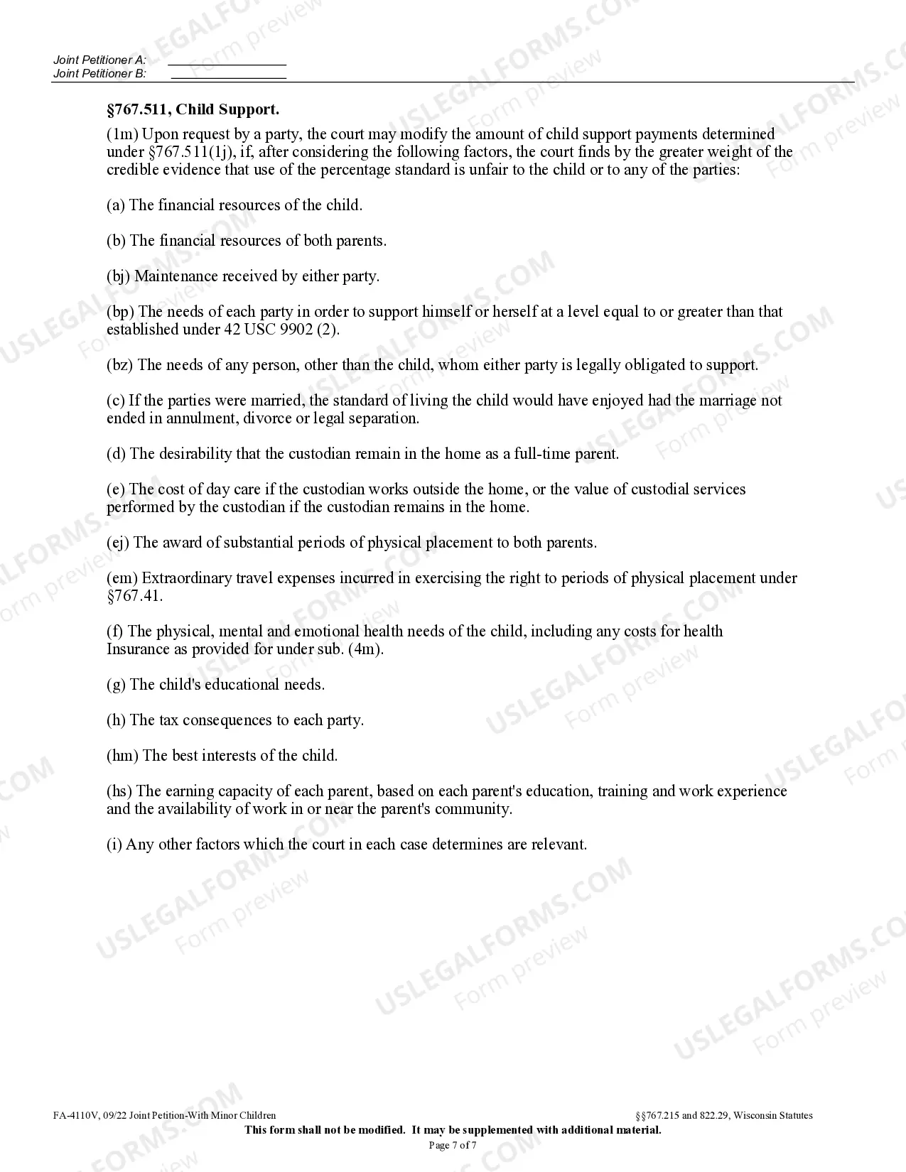 Preview Petition with Children