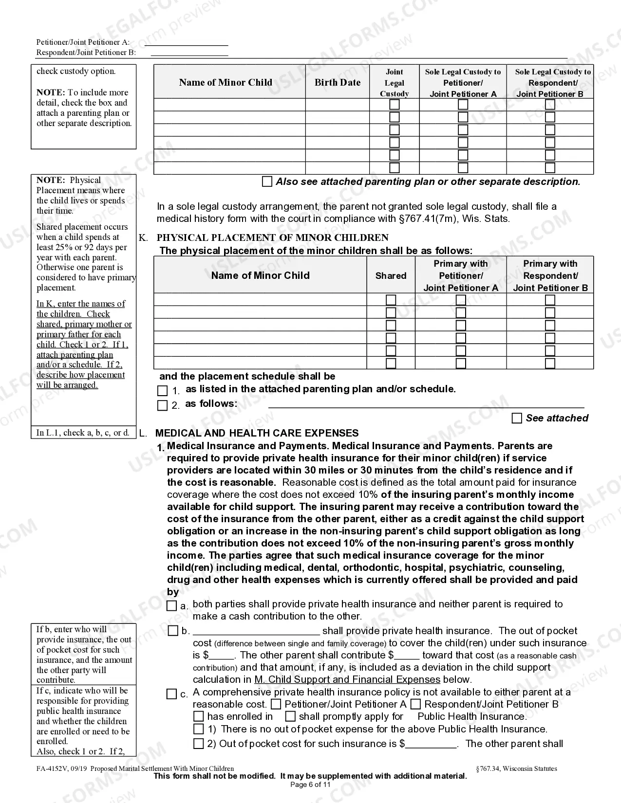 Preview Proposed Marital Settlement Order