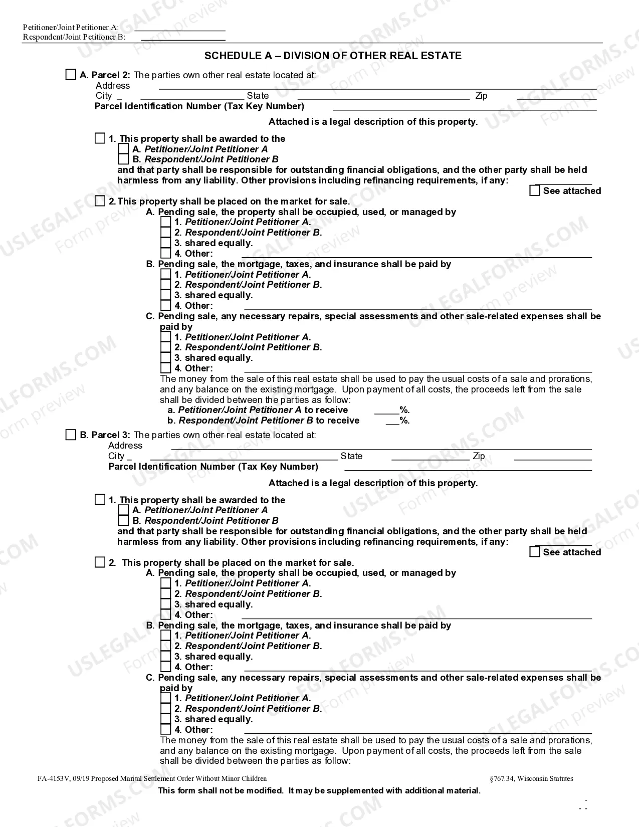 Preview Proposed Marital Settlement Order