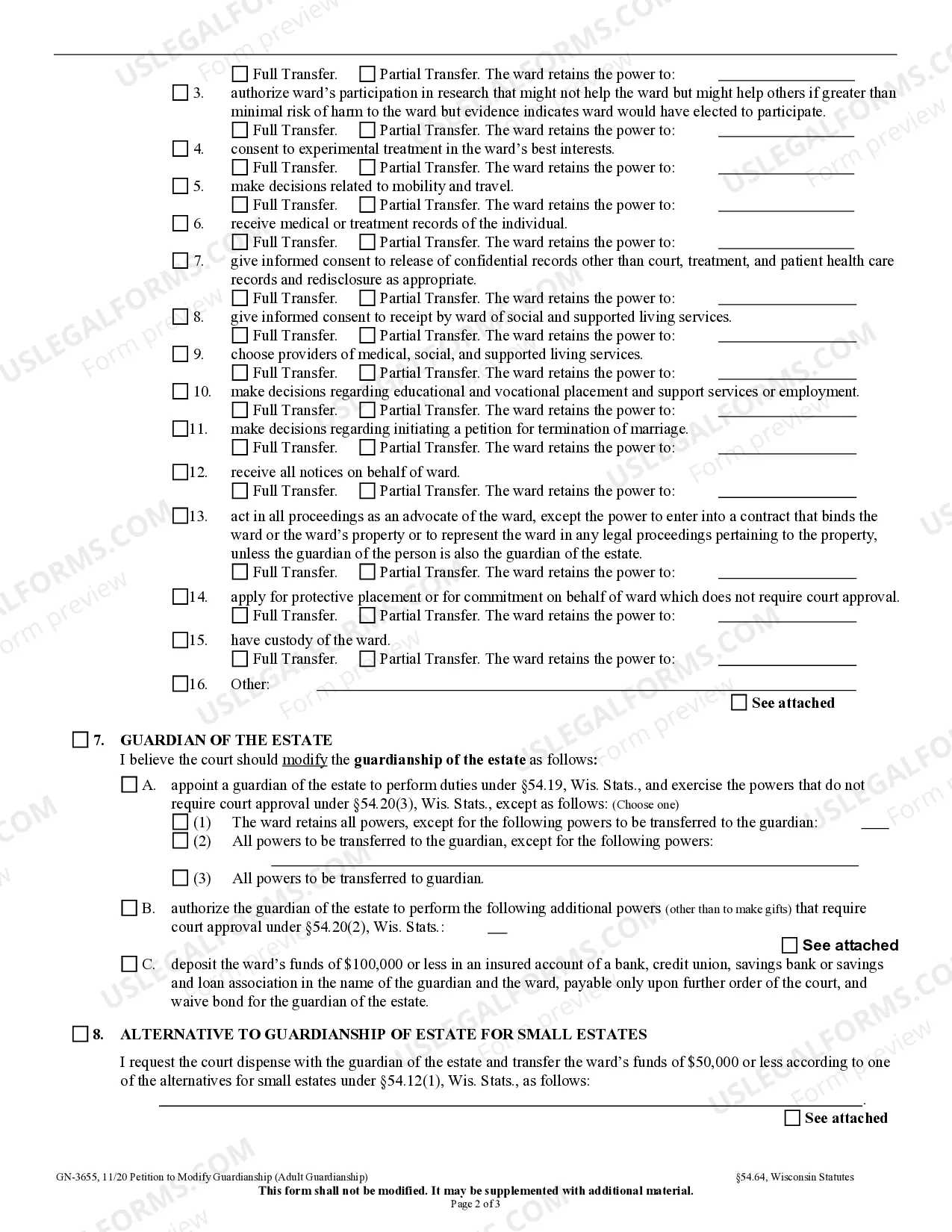 Preview Petition for Modification of Guardianship