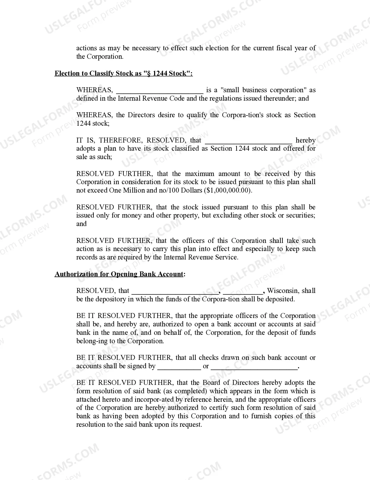 Preview Minutes for Organizational Meeting