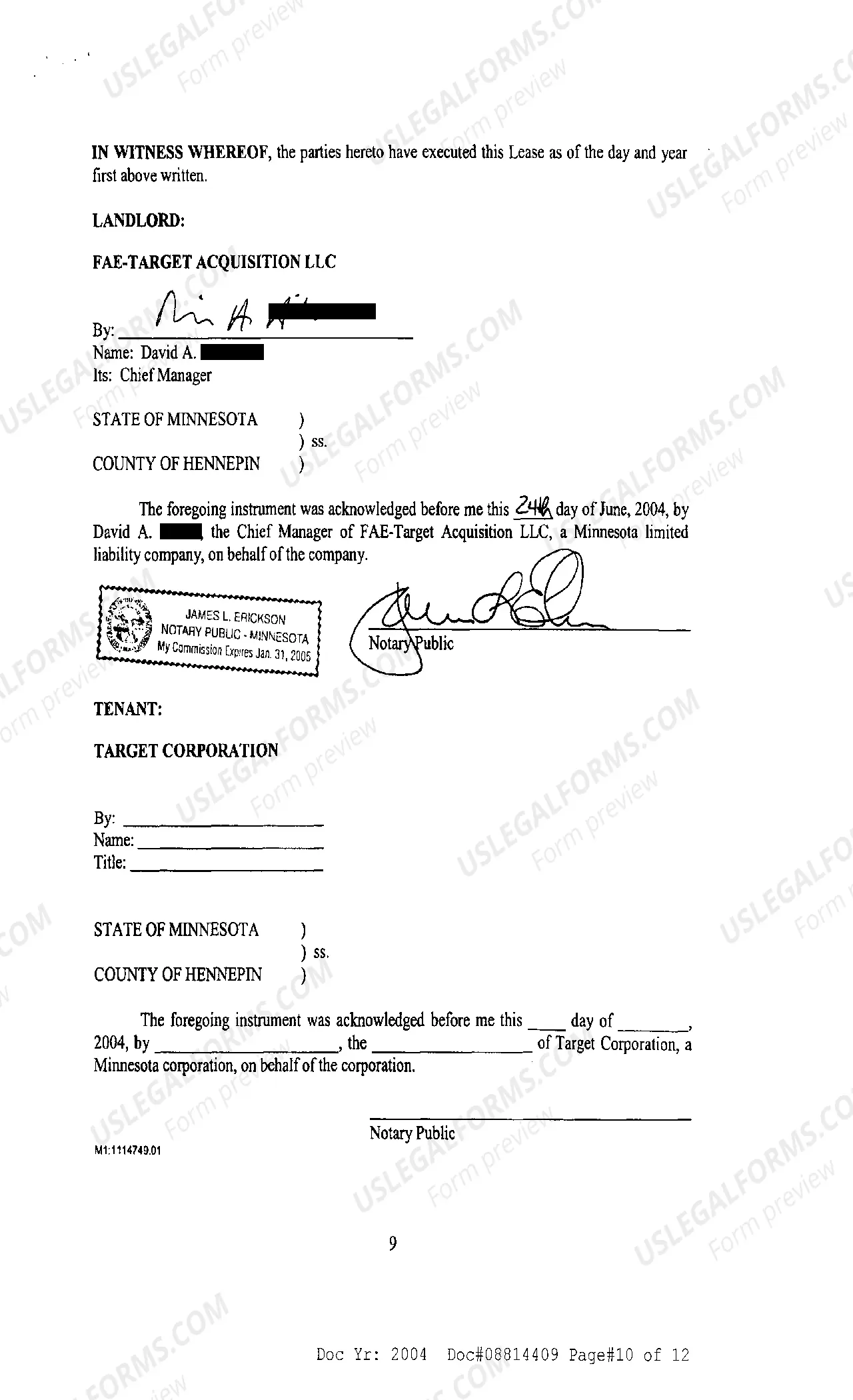 Preview Lease Agreement regarding Large Discount Store