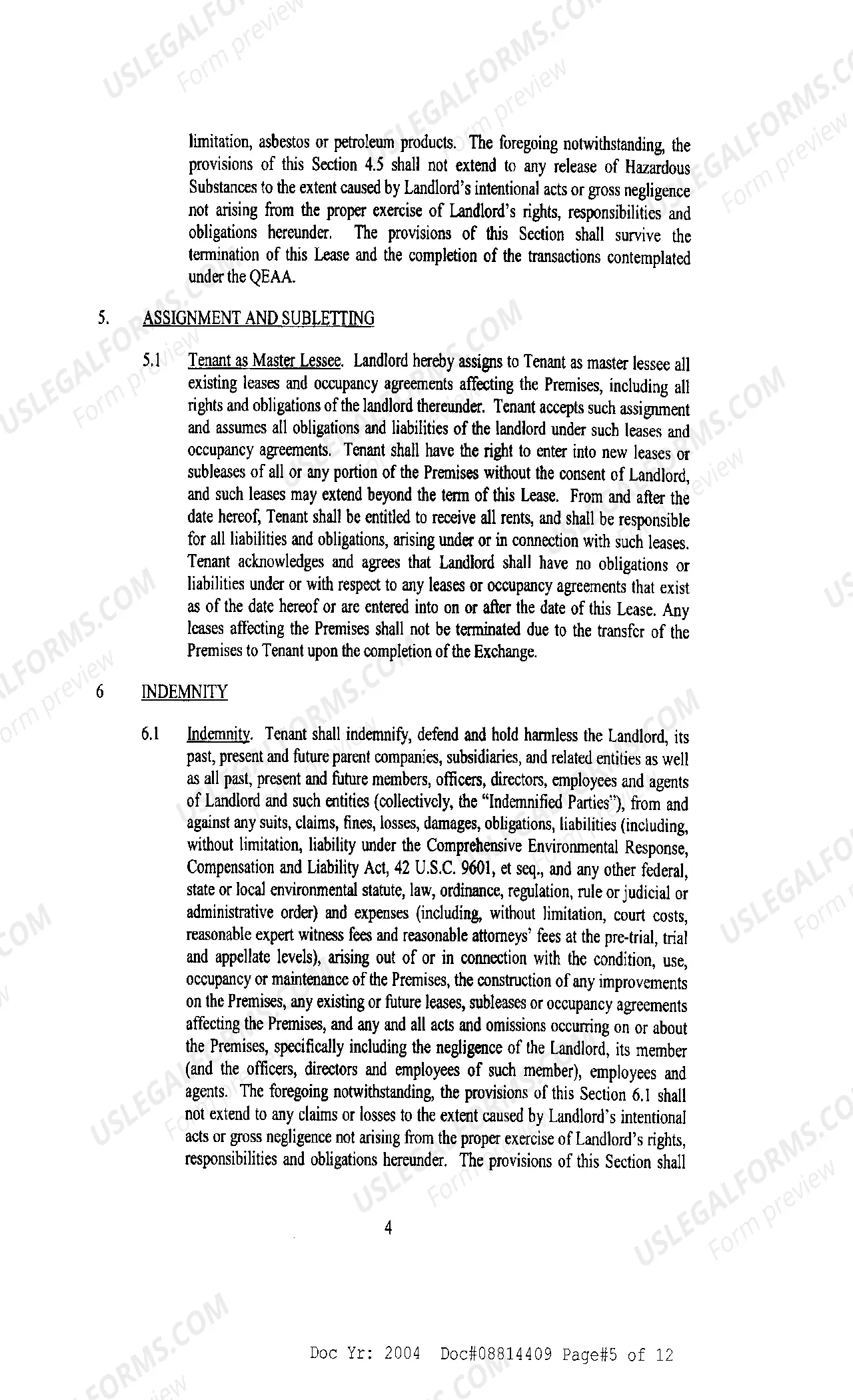 Preview Lease Agreement regarding Large Discount Store