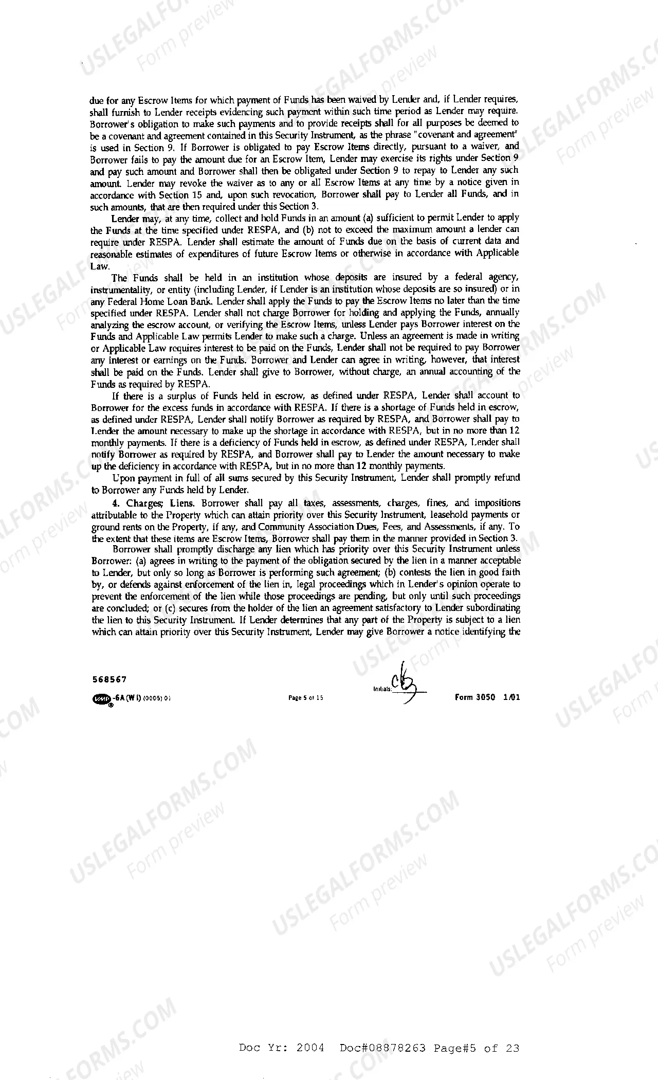 Preview Sample Mortgage