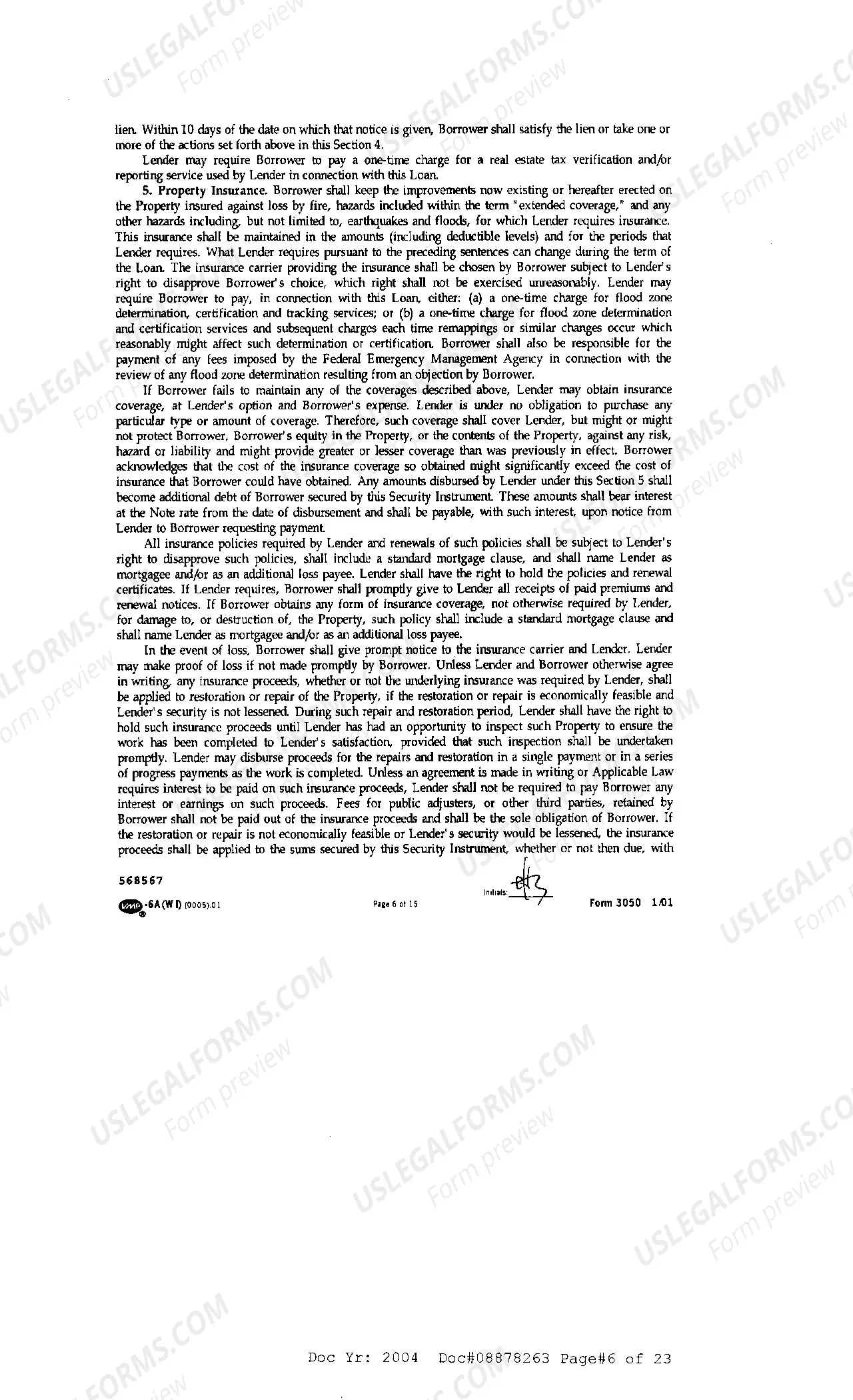 Preview Sample Mortgage