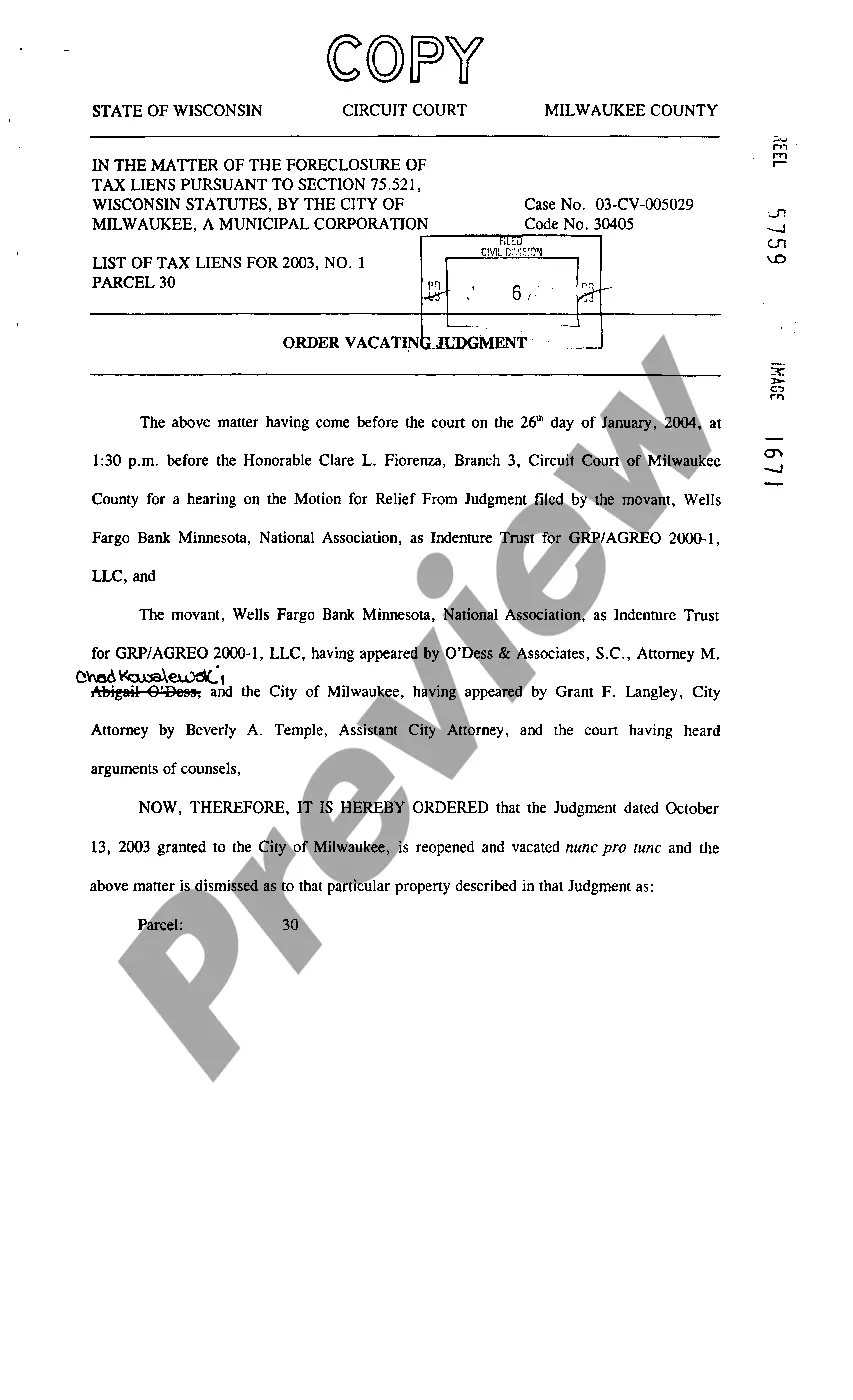 Preview Judgment regarding Title to Property