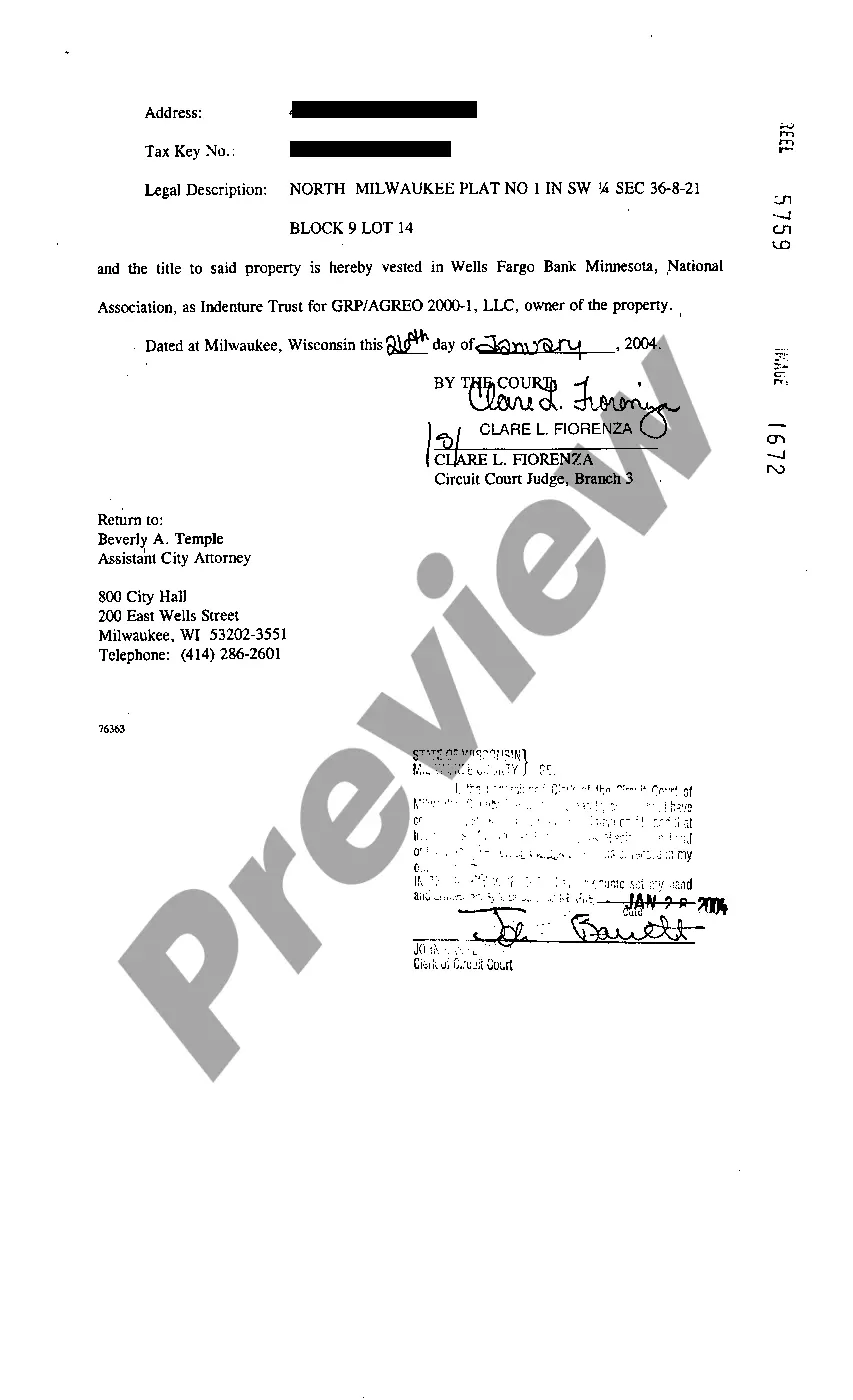 Preview Judgment regarding Title to Property