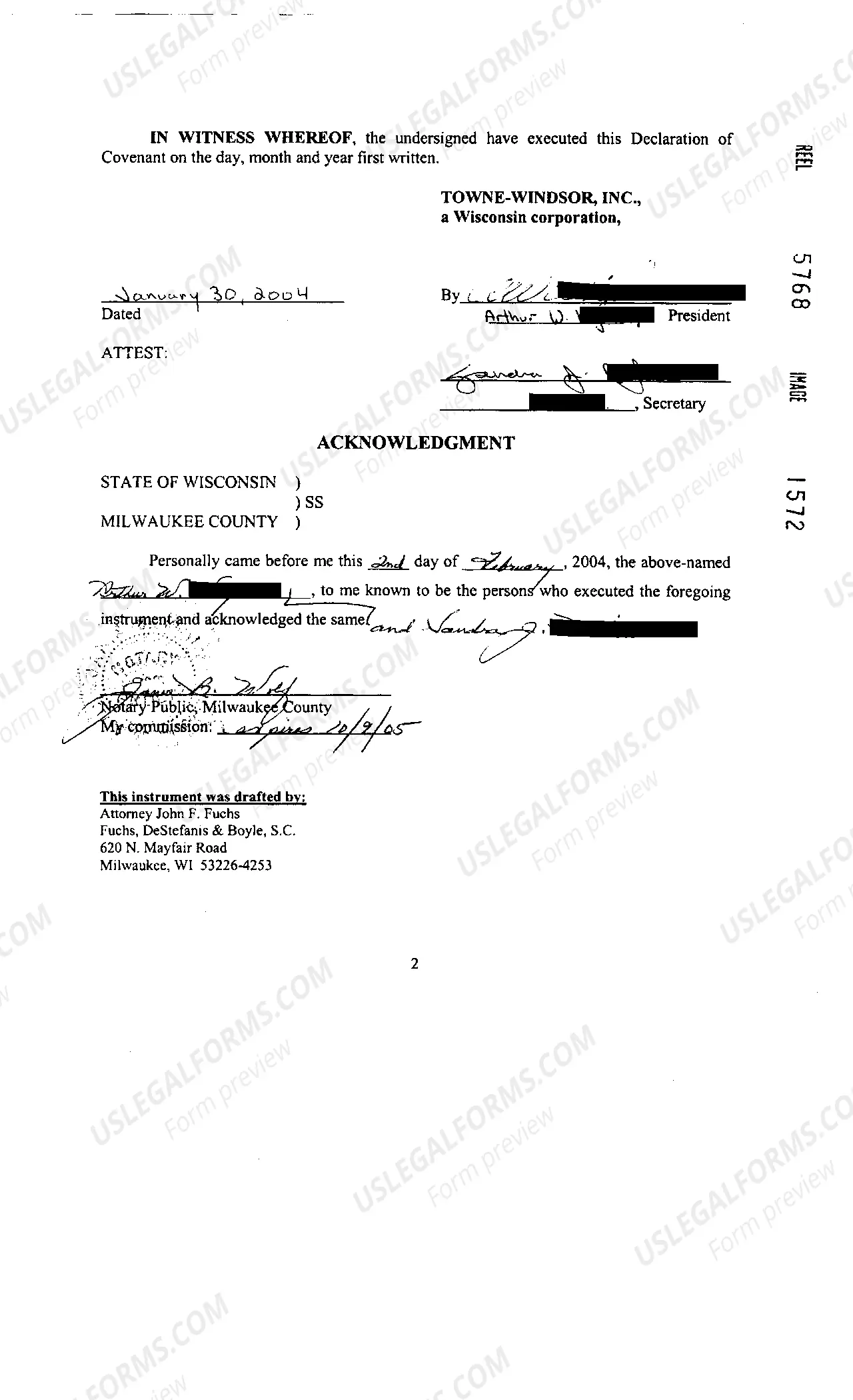 Preview Land Covenant