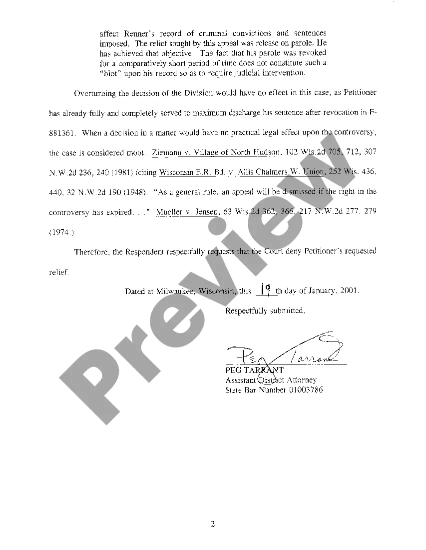 Preview A08 State's Response Brief In Opposition To The Writ Of Certiorari