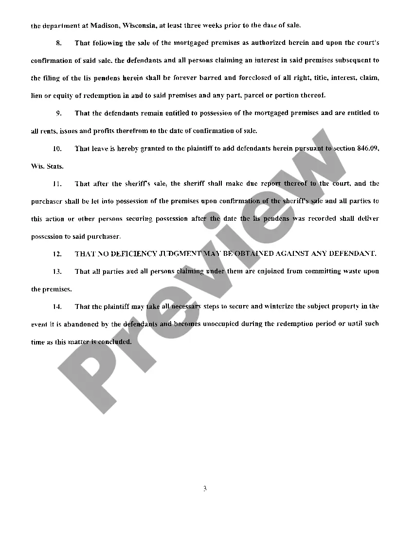 Preview A09 Finding Of Fact, Conclusions Of Law And Judgment
