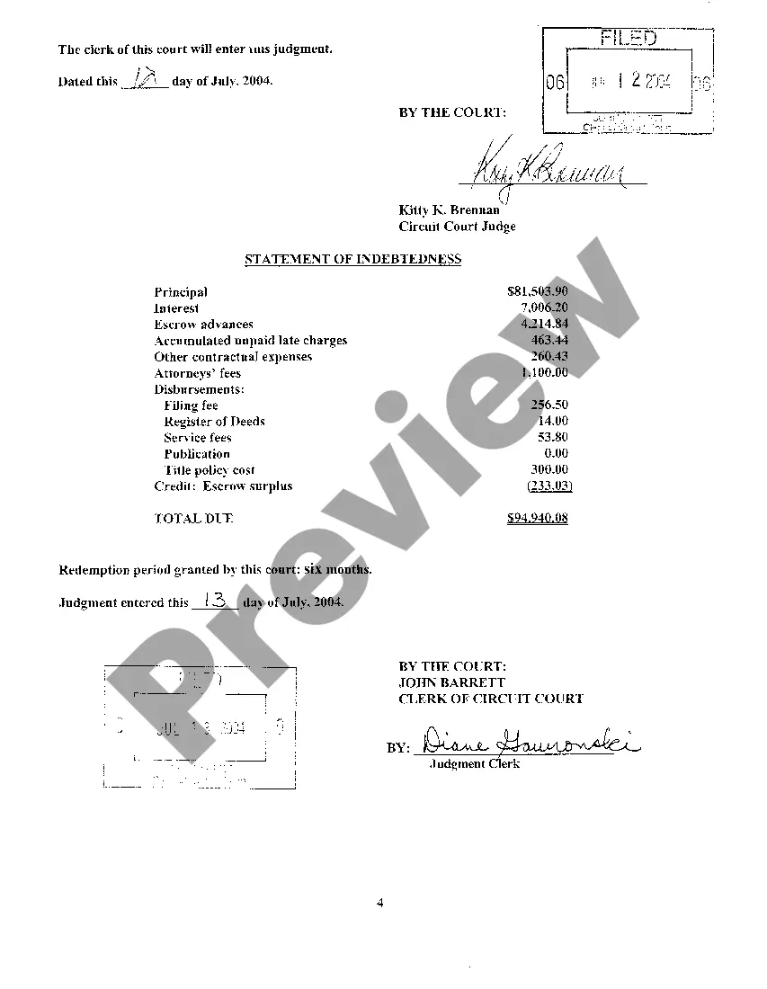 Preview A09 Finding Of Fact, Conclusions Of Law And Judgment