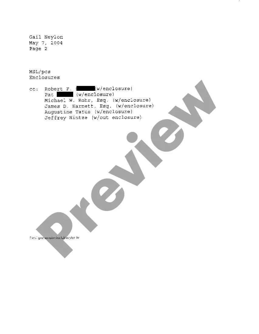 Preview A07 Letter For Copy Of Stipulation And Order For Dismissal