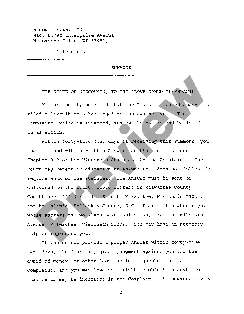 Preview A06 Answer And Affirmative Defenses Of Defendant