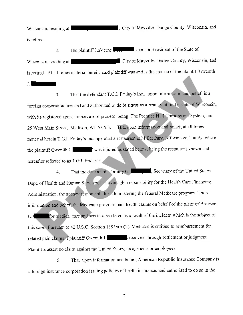 Get A10 Complaint regarding slip and fall on greasy substance at restaurant Preview A10 Complaint regarding slip and fall on greasy substance at restaurant