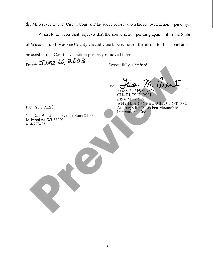 Preview A05 Notice Of Removal to Federal Court